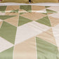 Quilt with 2 Pillow Shams Polyester Blend Digital Print Off-White, Green and Beige - (90" X 108" ; Pillow - 17" X 27")