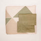 Quilt with 2 Pillow Shams Polyester Blend Digital Print Off-White, Green and Beige - (90" X 108" ; Pillow - 17" X 27")