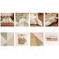Quilt with 2 Pillow Shams Polyester Blend Digital Print Off-White, Green and Beige - (90" X 108" ; Pillow - 17" X 27")