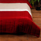 Quilt with 2 Pillow Shams Cotton and Polyester Patchwork Off-White, Red and Beige - (90" X 108" ; Pillow - 17" X 27")