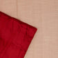Quilt with 2 Pillow Shams Cotton and Polyester Patchwork Off-White, Red and Beige - (90" X 108" ; Pillow - 17" X 27")