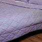 Quilt with 2 Pillow Shams Cotton Diamond Quilted Blue - (90" X 108" ; Pillow - 17" X 27")