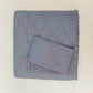 Quilt with 2 Pillow Shams Cotton Diamond Quilted Blue - (90" X 108" ; Pillow - 17" X 27")