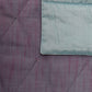 Quilt with 2 Pillow Shams Cotton Diamond Quilted Blue - (90" X 108" ; Pillow - 17" X 27")