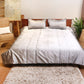 Quilt with 2 Pillow Shams Polyester and Cotton Embroidered Pintuck Grey - (90" X 108" ; Pillow - 17" X 27")