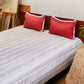 Quilt with 2 Pillow Shams Decorative Polyester Reversible Grey - (90" X 108" ; Pillow - 17" X 27")