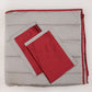 Quilt with 2 Pillow Shams Decorative Polyester Reversible Grey - (90" X 108" ; Pillow - 17" X 27")