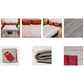 Quilt with 2 Pillow Shams Decorative Polyester Reversible Grey - (90" X 108" ; Pillow - 17" X 27")