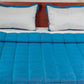 Quilt with 2 Pillow Shams Decorative Polyester Reverisble Teal - (90" X 108" ; Pillow - 17" X 27")