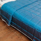Quilt with 2 Pillow Shams Decorative Polyester Reverisble Teal - (90" X 108" ; Pillow - 17" X 27")