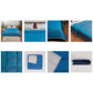 Quilt with 2 Pillow Shams Decorative Polyester Reverisble Teal - (90" X 108" ; Pillow - 17" X 27")