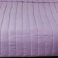 Quilt with 2 Pillow Shams Cotton Reversible Green and Purple - (90" X 108" ; Pillow - 17" X 27")