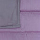 Quilt with 2 Pillow Shams Cotton Reversible Green and Purple - (90" X 108" ; Pillow - 17" X 27")