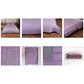Quilt with 2 Pillow Shams Cotton Reversible Green and Purple - (90" X 108" ; Pillow - 17" X 27")