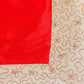 Quilt with 2 Pillow Shams Blended Polyester and Cotton Embroidered Patchwork Red and Cream - (90" X 108" ; Pillow - 17" X 27")
