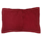 Bed Quilt Polyester Blend With Towel Embroidery with Tassels Wine Red - 90" x 108", 17" x 27"