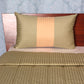 Sage Green colored Striped bed quilt /comforter with 2 matching pillow covers made from polyester front and cotton backed quilt for king size double bed 