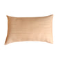 Reversible Qulit with Lines Cotton 300TC Gold - 90" X 108", 17" X 27"