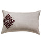 Quilt Patchwork With Embroidery Cotton 400TC Maroon - 90" X 108", 17" X 27"