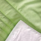 Reversible Qulit with Lines Cotton 300TC Green - 90" X 108", 17" X 27"