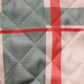 Pot Holder Checks and Floral Padded Oven Mitten - Heat Resistant - Cotton Blend Red Green - 7in x 7in, 5.5in x 10.5in