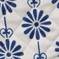 Oven Mitten (Set of 2) Padded  - Heat Resistant - Cotton Blend Floral Blue - 5.5in X 10.5in
