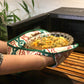 Oven Mitten Padded  - Heat Resistant - Cotton Blend Aztec Multi - 5.5in x 26.5in