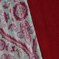 Table Cover Cotton Blend Ogee Pattern Maroon - 52" X 84"