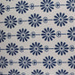 Table Cover Floral Cotton Blend Blue - 52 in x 84 in