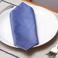 Table Mats and Napkins  100% Cotton Self Textured Blue and Beige - 13" x 19" ; 16" x 16" - Set of 6