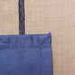 Table Mats and Napkins  100% Cotton Self Textured Blue and Beige - 13" x 19" ; 16" x 16" - Set of 6