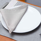 Table Mats and Napkins  Cotton Striped Grey and Beige - 13" x 19" ; 16" x 16" - Set of 6