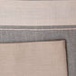 Table Mats and Napkins  Cotton Striped Grey and Beige - 13" x 19" ; 16" x 16" - Set of 6