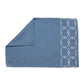 Table Mats and Napkins  Polyester and Cotton Embroidered Blue and Duck Egg Blue - 13" x 19" ; 16" x 16" - Set of 6