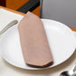 cotton embroidered placemats with napkin set in offwhite and coral color - 13x19 inch