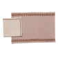 Table Mats and Napkins  Cotton Embroidered Beige and Light Beige - 13" x 19" ; 16" x 16" -Set of 6