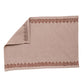 Table Mats and Napkins  Cotton Embroidered Beige and Light Beige - 13" x 19" ; 16" x 16" -Set of 6