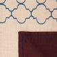 Table Mats and Napkins  Cotton and Polyester Ogee TBeige and Dark Brown - 13" x 19" ; 16" x 16" - Set of 6