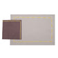 yellow embroidered grey colored placemats with grey colored cotton napkins - 13x19 inch