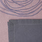 Table Mats and Napkins  Cotton Embroidered Dark Grey and Light Pink - 13" x 19" ; 16" x 16" - Set of 6