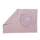 Table Mats and Napkins  Cotton Embroidered Dark Grey and Light Pink - 13" x 19" ; 16" x 16" - Set of 6