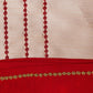 Table Mats and Napkins  Polyester and Cotton Embroidered Cream and Maroon - 13" x 19" ; 16" x 16" - Set of 6