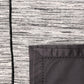 Table Mats and Napkins  Cotton and Polyester Textured Grey and Black - 13" x 19" ; 16" x 16" - Set of 6