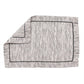 Table Mats and Napkins  Cotton and Polyester Textured Grey and Black - 13" x 19" ; 16" x 16" - Set of 6