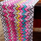 Table Runner 100% polyester  Chevron  Multi - 12" X 84"