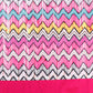 Table Runner 100% polyester  Chevron  Multi - 12" X 84"