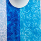 Table Runner Cotton Blend Aqua  Blue - 12" X 84"
