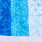 Table Runner Cotton Blend Aqua  Blue - 12" X 84"