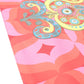 Table Runner Poly Canvas Modern Mughal Printed  Coral - 12" X 84"