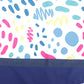 Table Runner Poly Canvas Fun Geometric Pattern White Black - 12" X 84"